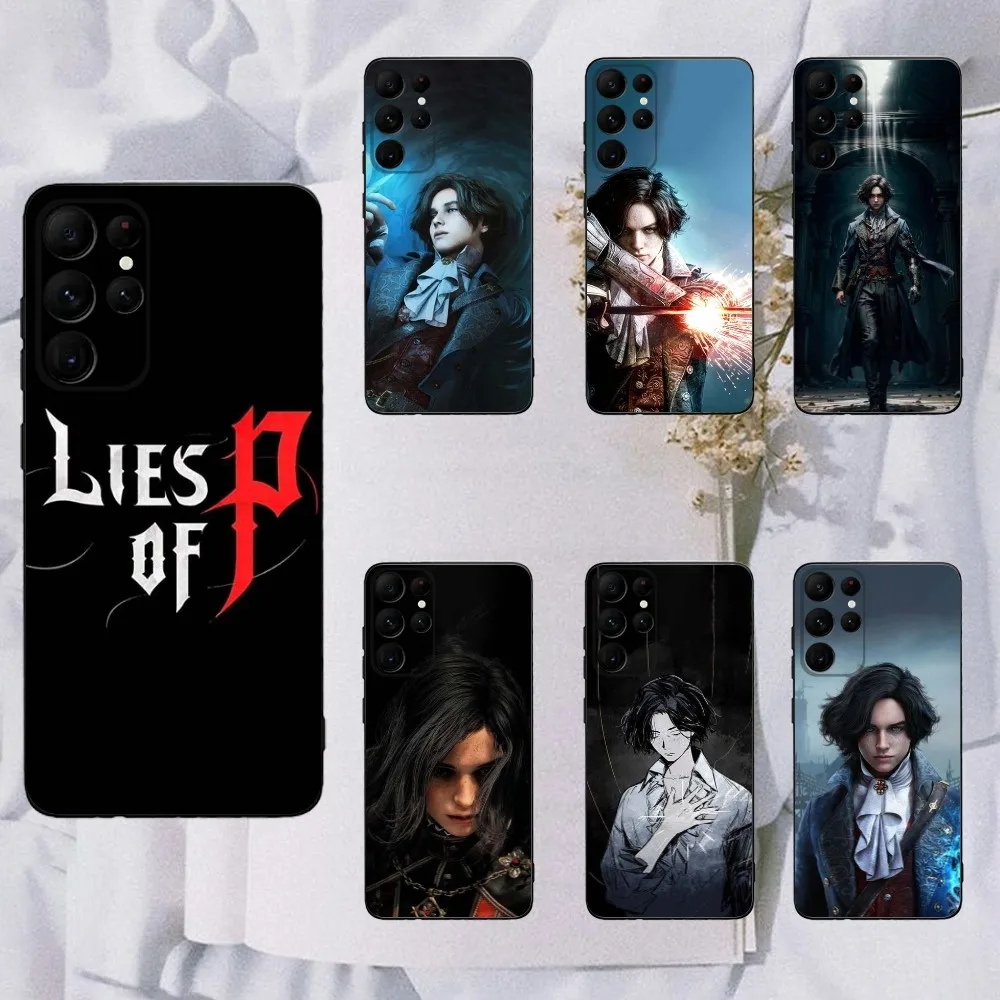 Чехол для телефона Game L-Lies of P Samsung Galaxy A20 A21s A22 A31 A32 A52 A53 A72 73 A80 A91 Мягкий черный чехол