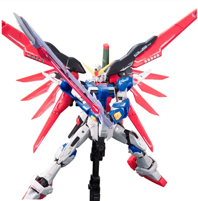 Фото Оригинальный сборный конструктор Bandai RG 144 Destiny Gundam Wings of Light Gundam SEED, модель меха, подарок для мальчиков №4