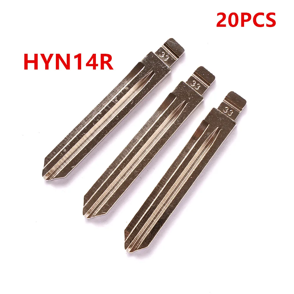 

20шт HYN14R HY15 # 33-клавишное лезвие для Keydiy KD Xhorse VVDI Uncut Blank Flip Remote Blade для Hyundai