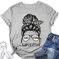 funny mom life apparel mama mothers day t shirts with sayings messy bun tee tops for women gifts