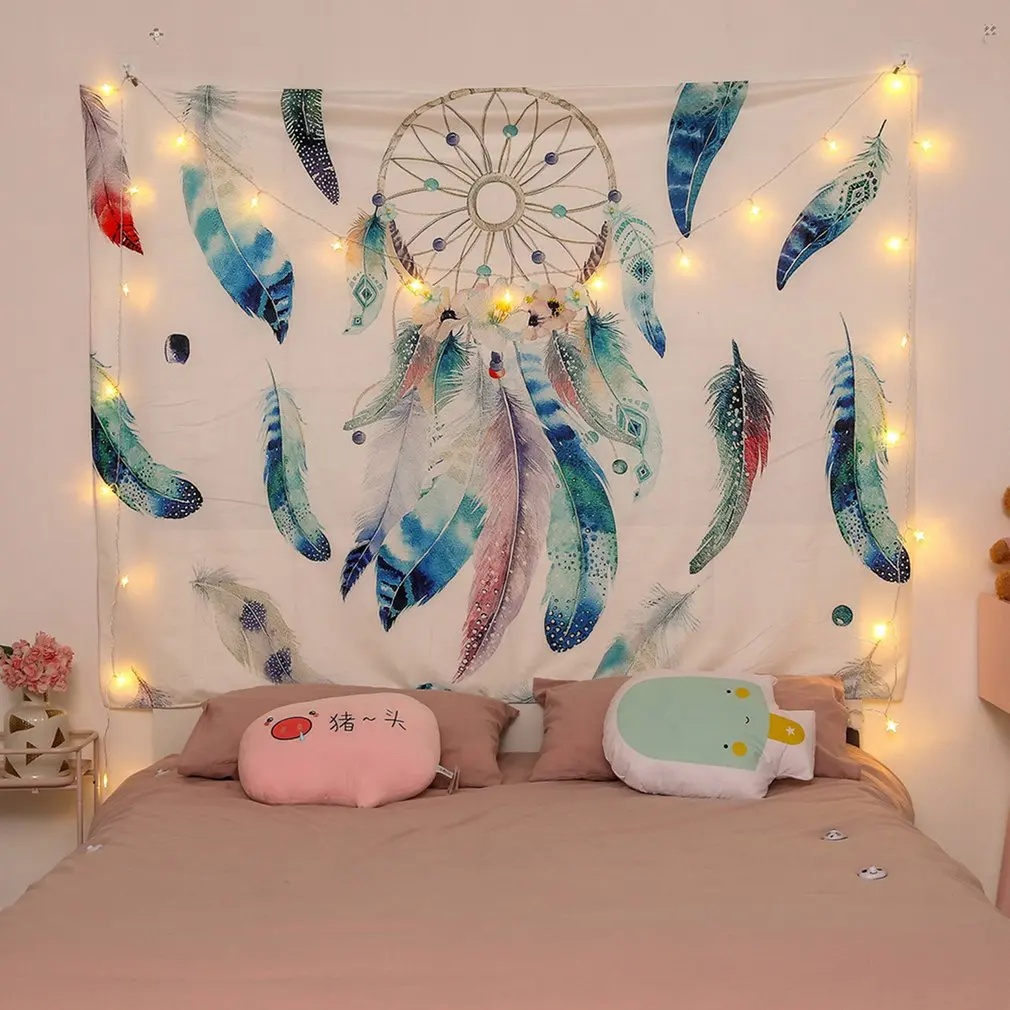 

Home Wall Hanging Mandala Tapestry Beach Throw Rug Blanket Camping Tent Travel Background Mattress Bohemian Tapestries 100*70cm