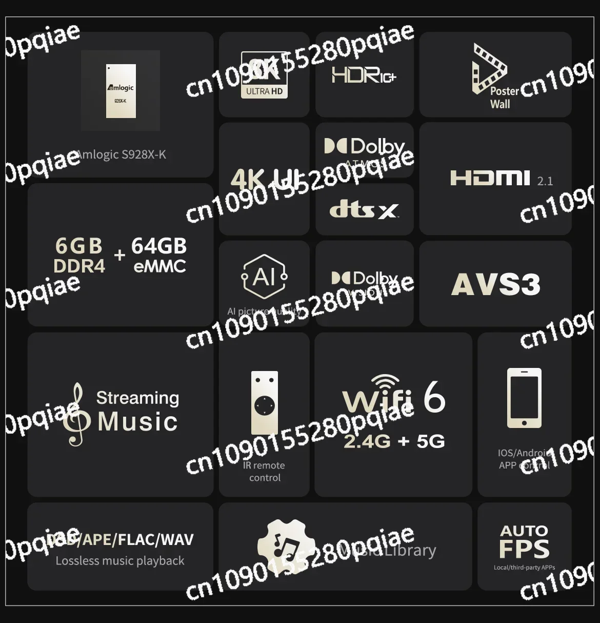 Медиаплеер Zidoo Z9X 8K-8K HDR ОС Android 11 процессор Amlogic S928X-K 6G + 64G видеодвигатель VPU и