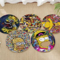 disney the simpsons round chair mat soft pad seat cushion for dining patio home office indoor outdoor garden cushions home decor