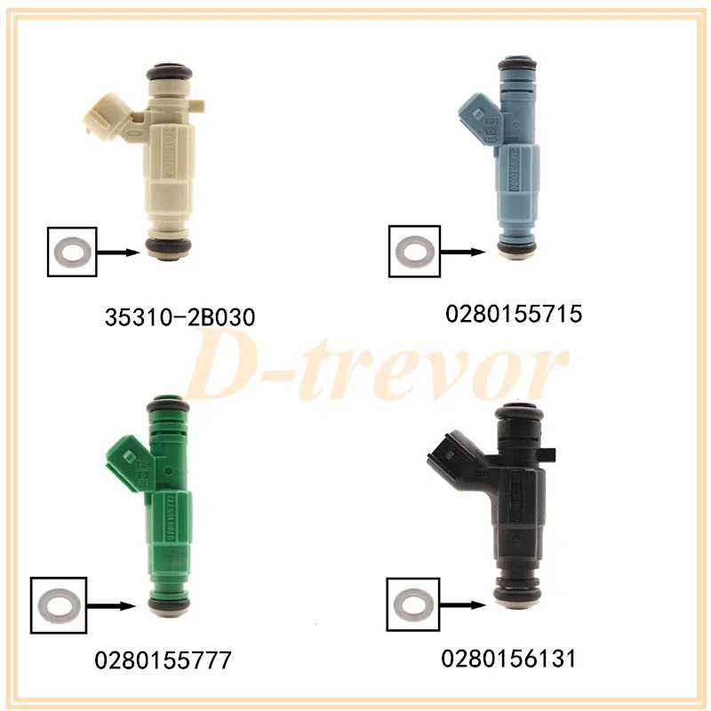 100 шт. комплекты для ремонта топливных форсунок проставка колпачка 13*2 мм