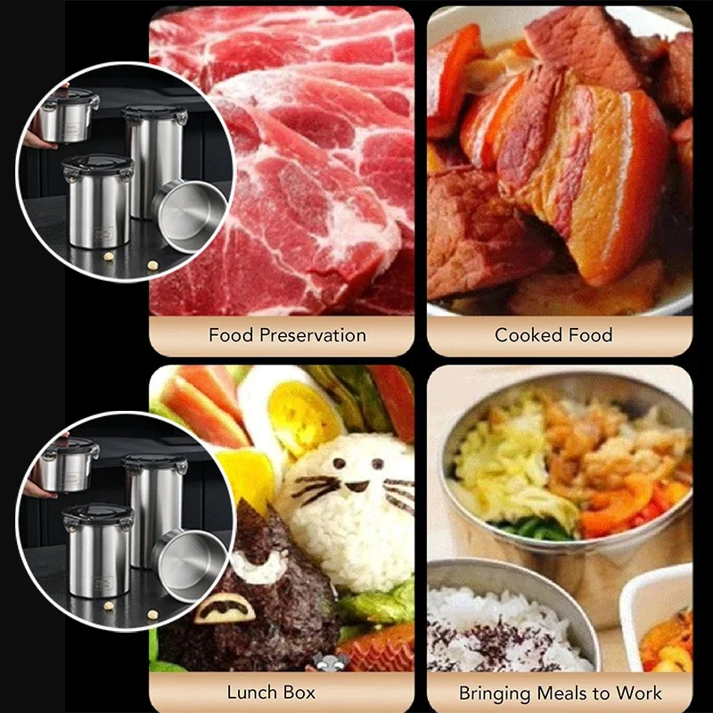 Герметичная банка из нержавеющей стали коробка для хранения свежих продуктов