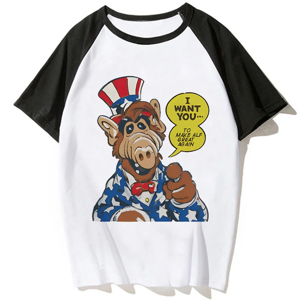 Женская футболка Alf harajuku уличная одежда для девушек с мангой