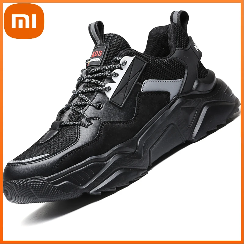 

Xiaomi New Indestructible Footwear Mens Boots Steel Toe Cap Work Sneakers Light Comfort Safety Shoes Man Puncture-Proof Boots