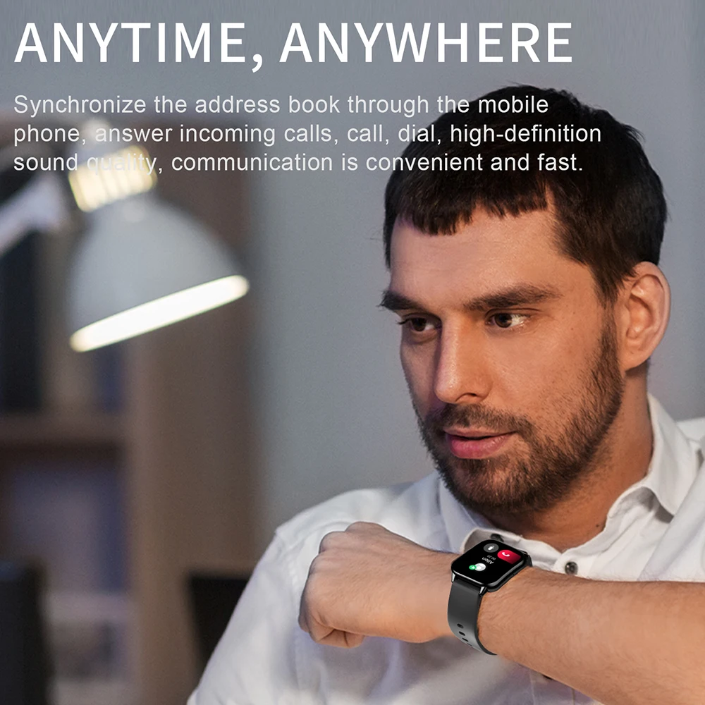 Умные часы C60 VS HD11 1 9 дюйма с полным экраном Bluetooth телефон пульс монитор сна NFC