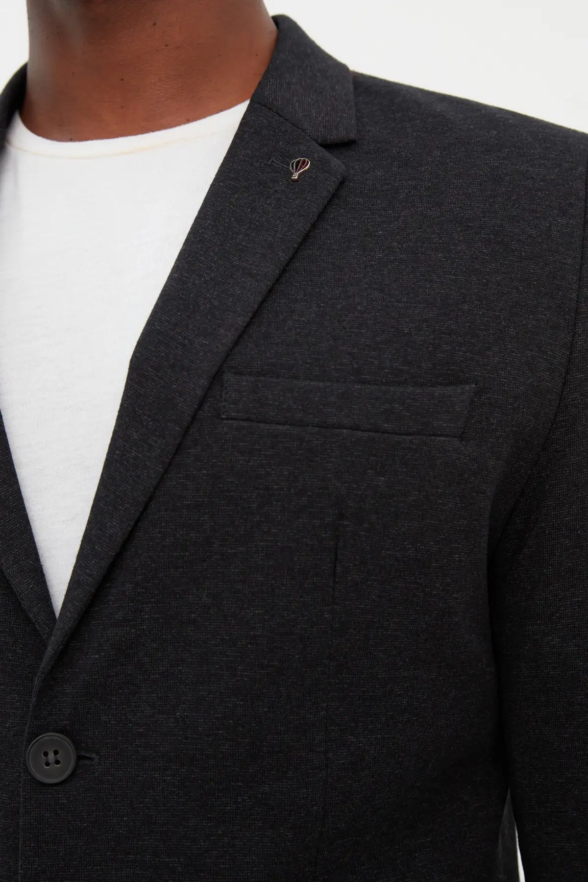 

Men's classic textured jacket TMNSS22CE00005