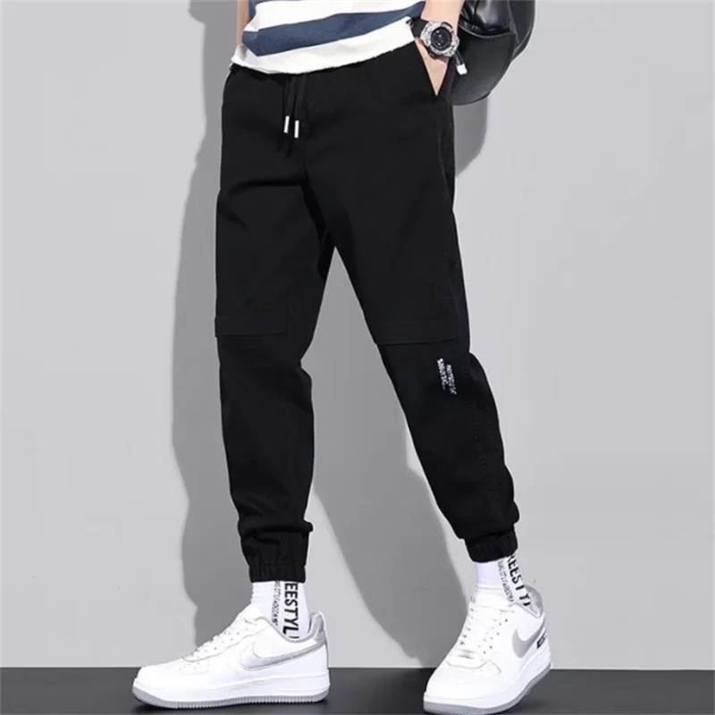 

2023 Golf Men's Summer Ice Silk casual pants Men's straight leg elastic thin quick dry youth sports breathable pants