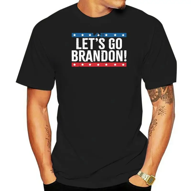 

100% Cotton Lets Go Brandon Let's Go Brandon Funny Men Vintage Men's Novelty Oversized T-Shirt Women Casual Tee Streetwear