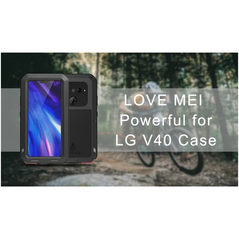 

Love Mei мощный телефон для LG V40 ударопрочный водонепроницаемый металлический прочный бронированный и Gorilla Glass для LG V40 6,4 дюймов