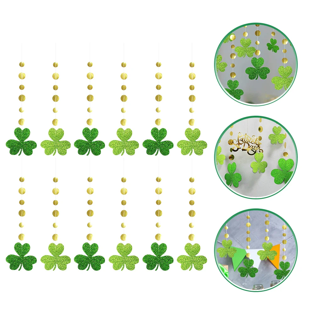 

Decor Dayshamrocks Hanging St Patricks Ornament Party Props Indoor Supplies S Patrick Scene Pendant Themed Outdoor Home Design
