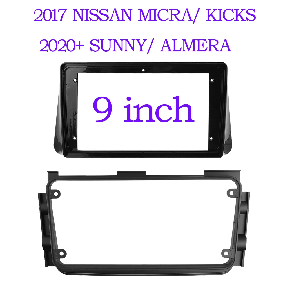 

9/10.1 Inch 2din Car Fascia For NISSAN KICKS 2018-2019 Fascia Audio Fitting Adaptor In-dash Panel Car Dvd Frame Kits