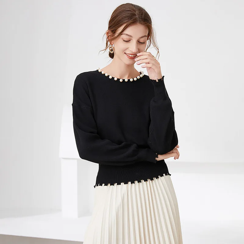 

Wool Blended Sweater Women Wear New Autumn Sweater, Commuter Slim Sweater, Nanyou Women's Wear Womens Winter Sweaters