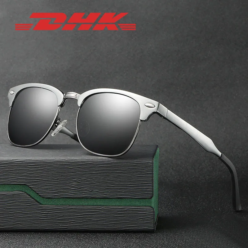 Солнцезащитные очки в металлической оправе UV400 для мужчин и женщин небольшие