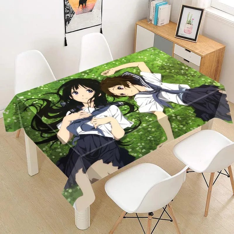 

Hyouka Tablecloth Oxford Fabric Square/Rectangular Dust-proof Table Cover For Party Home Decor TV Covers