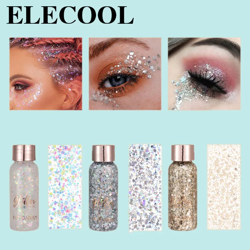 

Festival Party Glitter 9 Colors Colorful Sequins Stage Show Makeup Shimmer Shiny Sequins Cosmetics Glitter Eye Shadow Gel