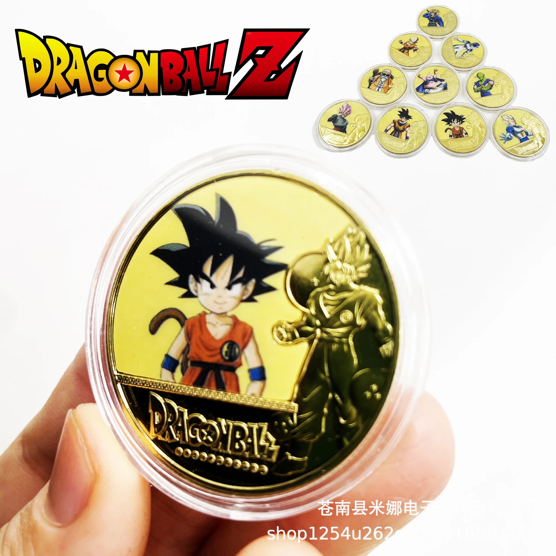 

10styles Seven Anime Dragon Ball Commemorative Coins Metal Artifact Gold Collection Commemorative Coins Fans Gifts Chidlren Boys