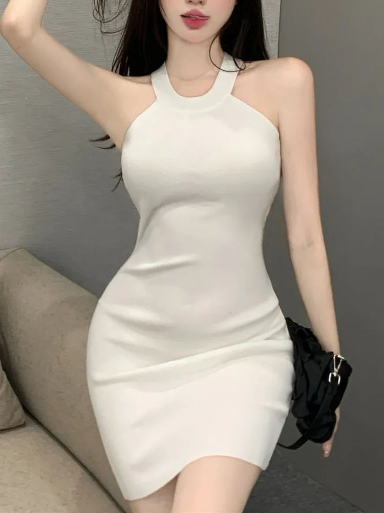 

vestidos de verano mujer 2022 Summer Knitted Dress for Women Mini bodycon holiday sexy evening Dresses Female robe femme