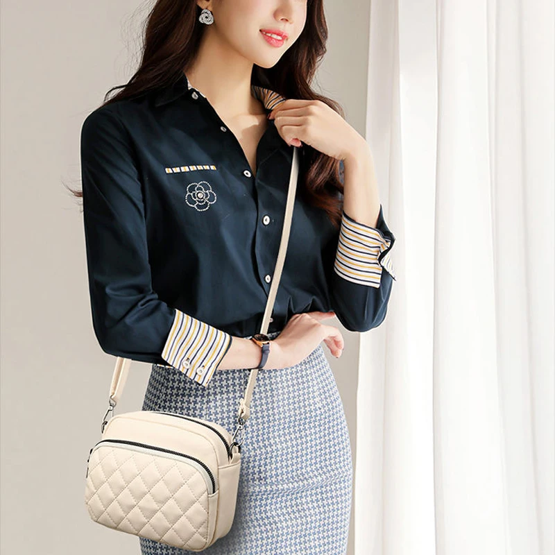 Diamond Lattice Women Shoulder Bag Solid Color PU Leather Crossbody Bag Fashion Brand Handbag And Purses Shopping Cell Phone Bag