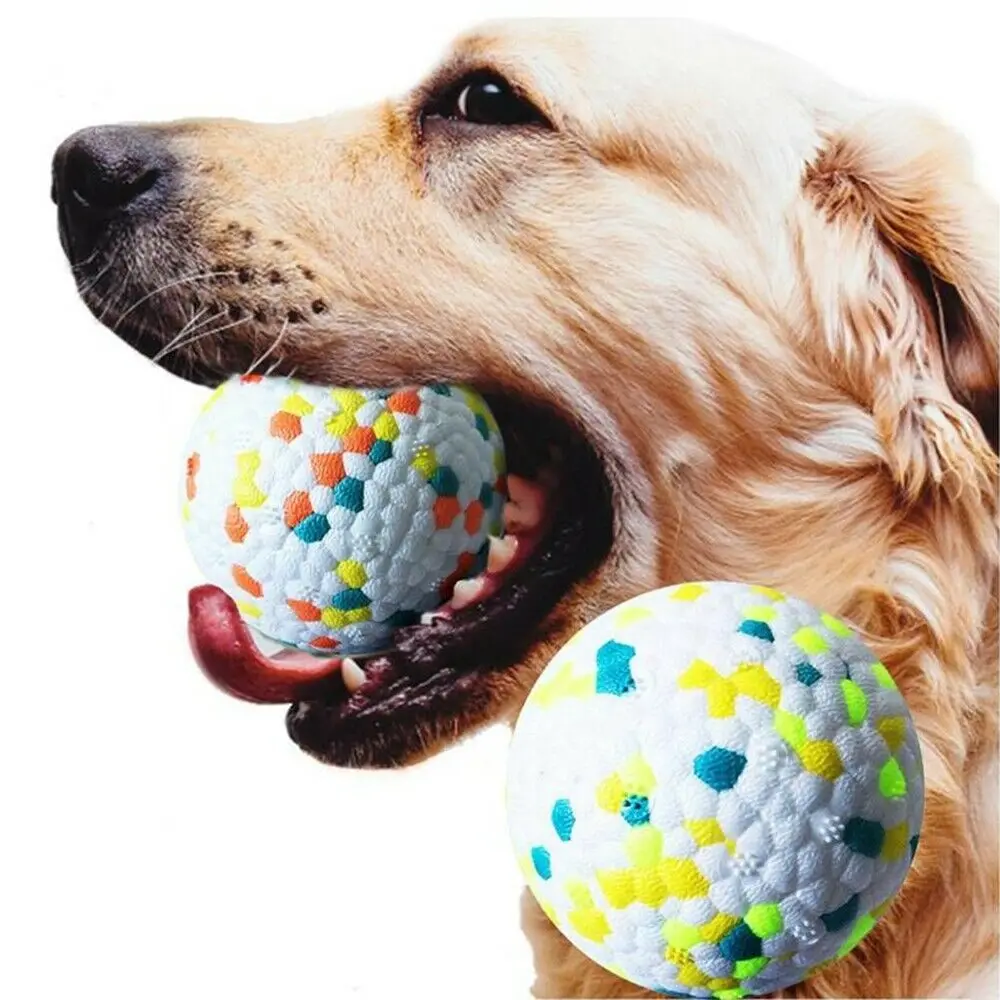 Interactive Training Pet Supplies Dog Chew Balls Wear-resisting Bite Cleaning Tooth Non-toxic Training Ball Outdoor Dogtoy
