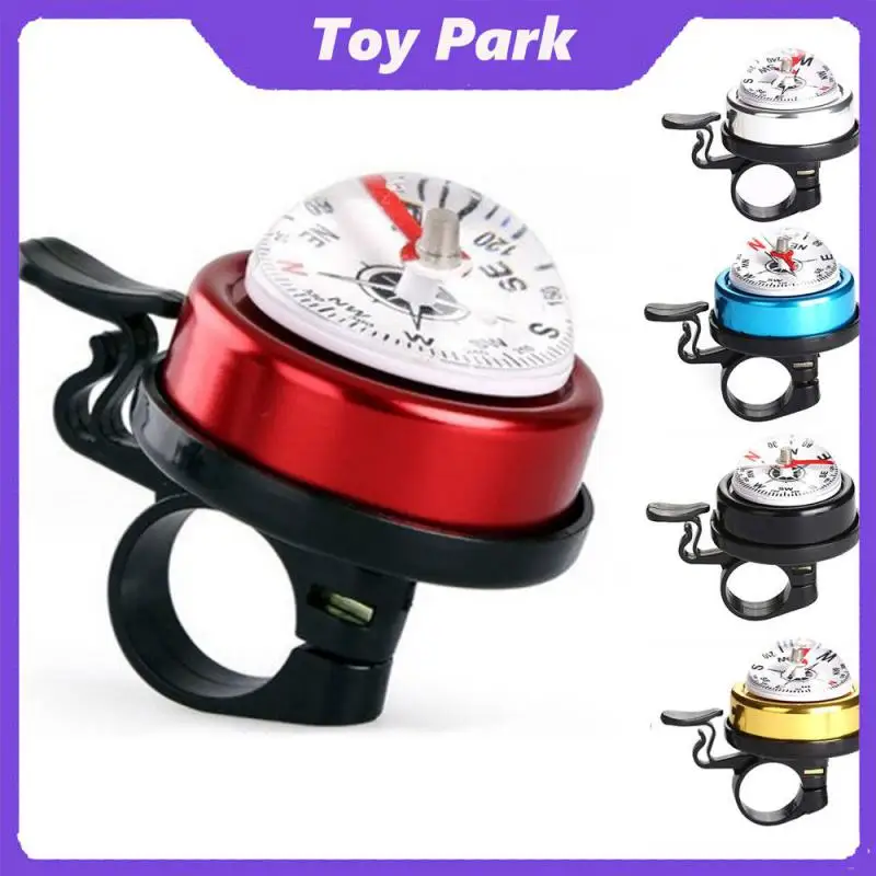 

Safety Warning Alarm Bike Handlebar Ring Waterproof Compass Bell Aluminum Alloy Bicycle Horn Riding Equipment Accessories