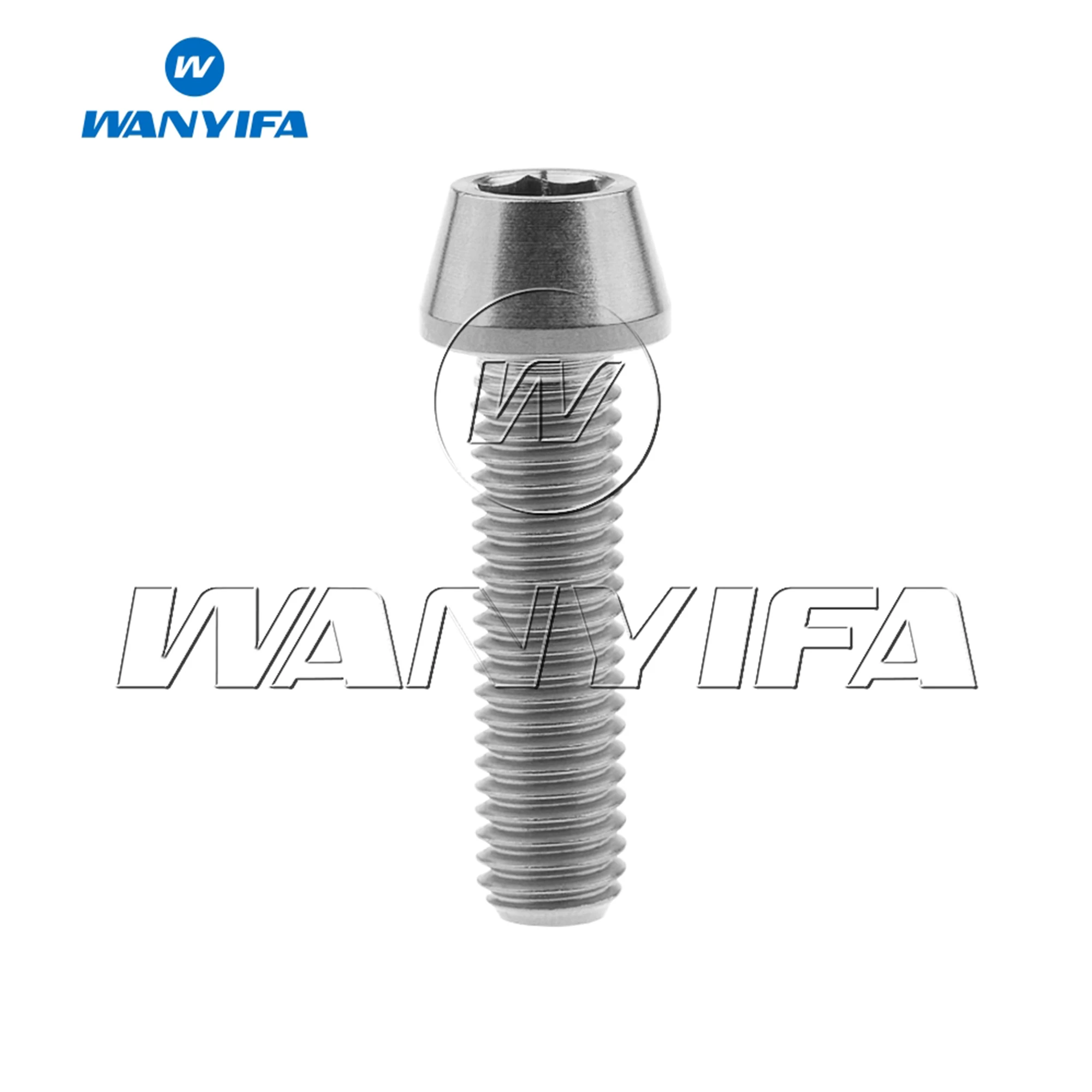 

Титановые болты Wanyifa M8x15/20/25/30/35/40/45/50/70 мм, винт с шестигранной головкой и конической головкой для велосипеда, мотоцикла, автомобиля, крепеж Ti 4/10 шт.