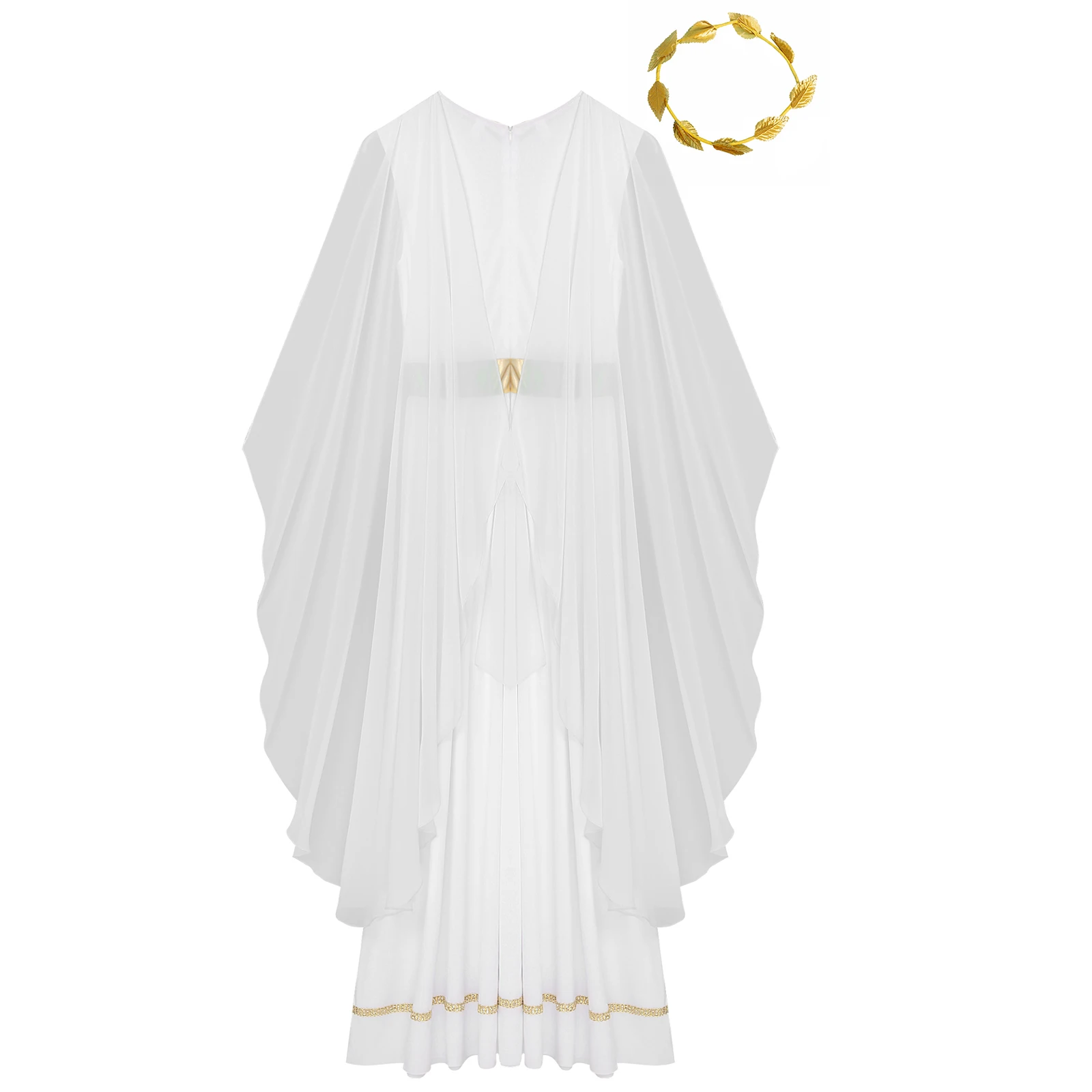 Древнегреческая мифология женское платье-халат Тога Божество на Хэллоуин с