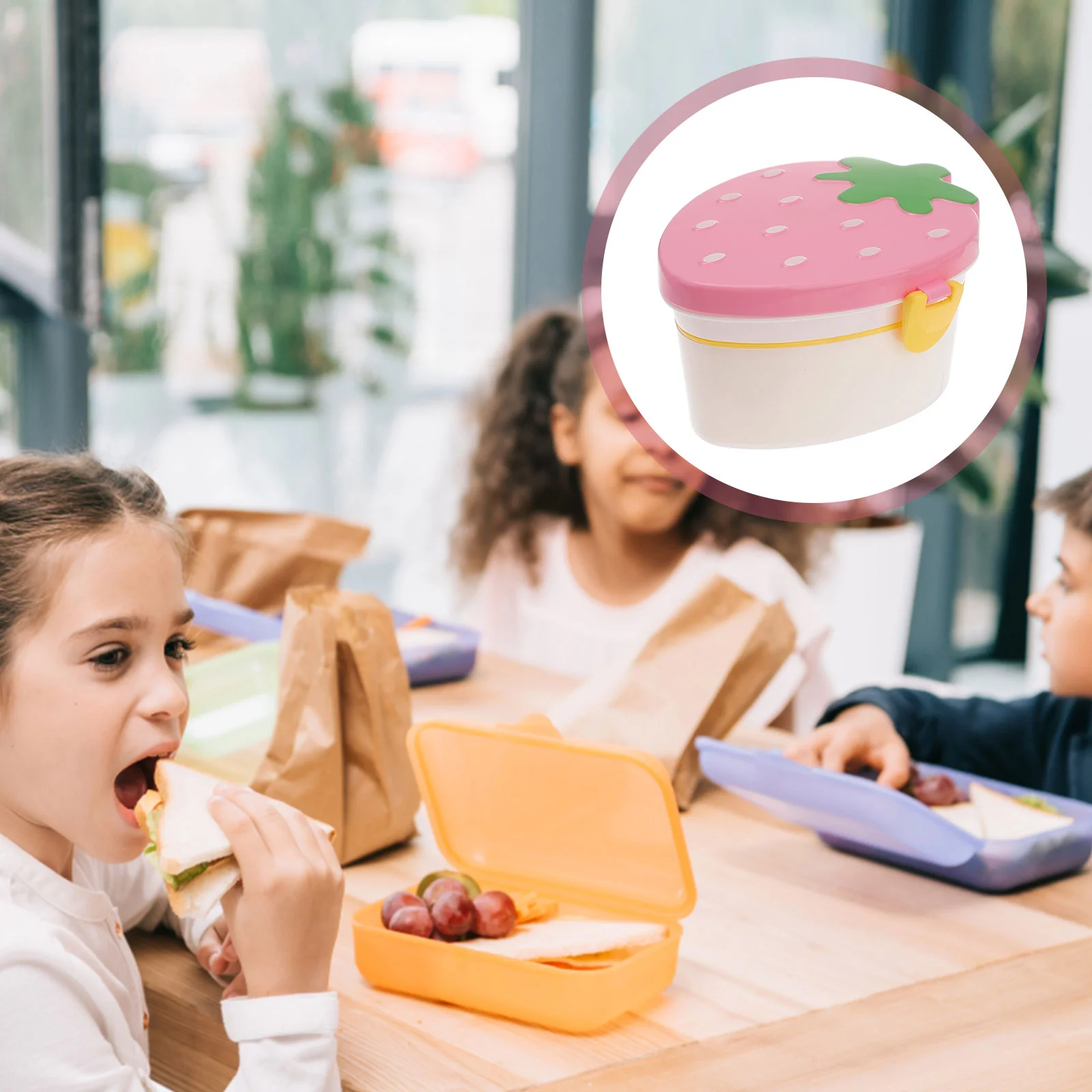 

Box Lunch Bento Kids Container Foodcontainerswith Sandwich Stackable Tier Cutlery Compartment Layers Lunchbox Insulation