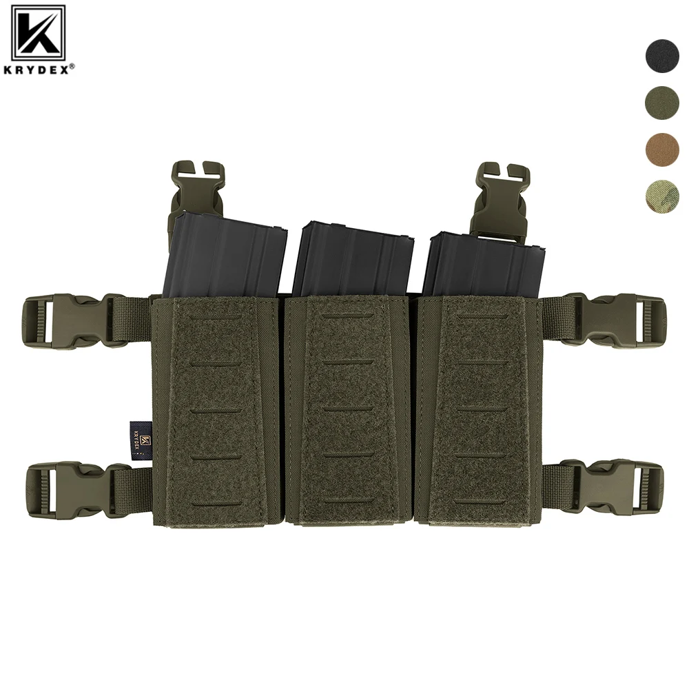 Тактический панельный плакат KRYDEX Triple .223 5 56 сумка для магазина магнитная