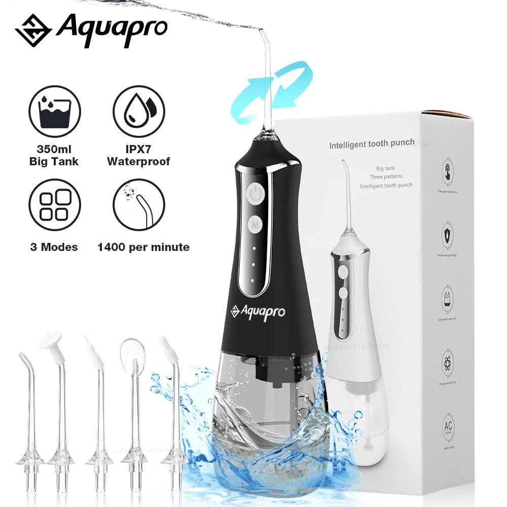 5 режимов ирригатор для полости рта USB перезаряжаемая водяная нить портативная