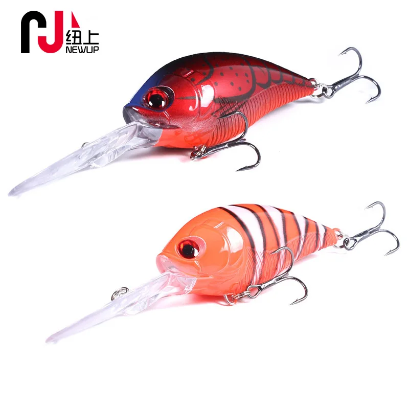 

Newup Crank Wobbler Fishing Lures Long Tongue Deep Water Hard Wobbler Bait 12.5CM-20.5g Crankbait For Bass Pesca Tackle