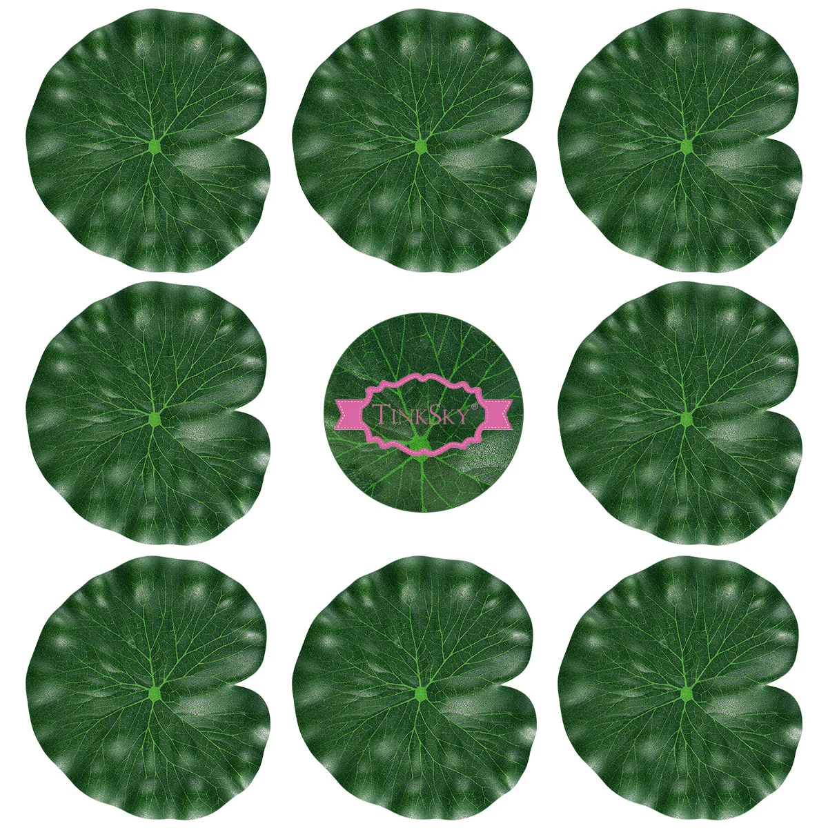 Tinksky 10 шт. 18 см высокая имитация листьев лотоса плавающее украшение для бассейна