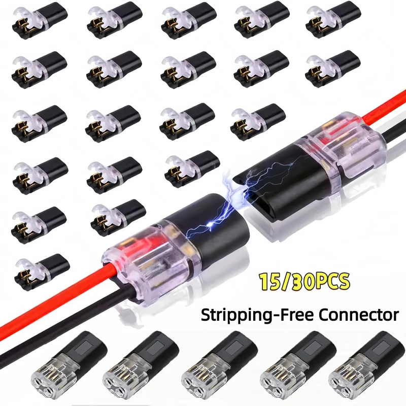 

Двухпроводной разъем с запирающей пряжкой 2-контактный 24В