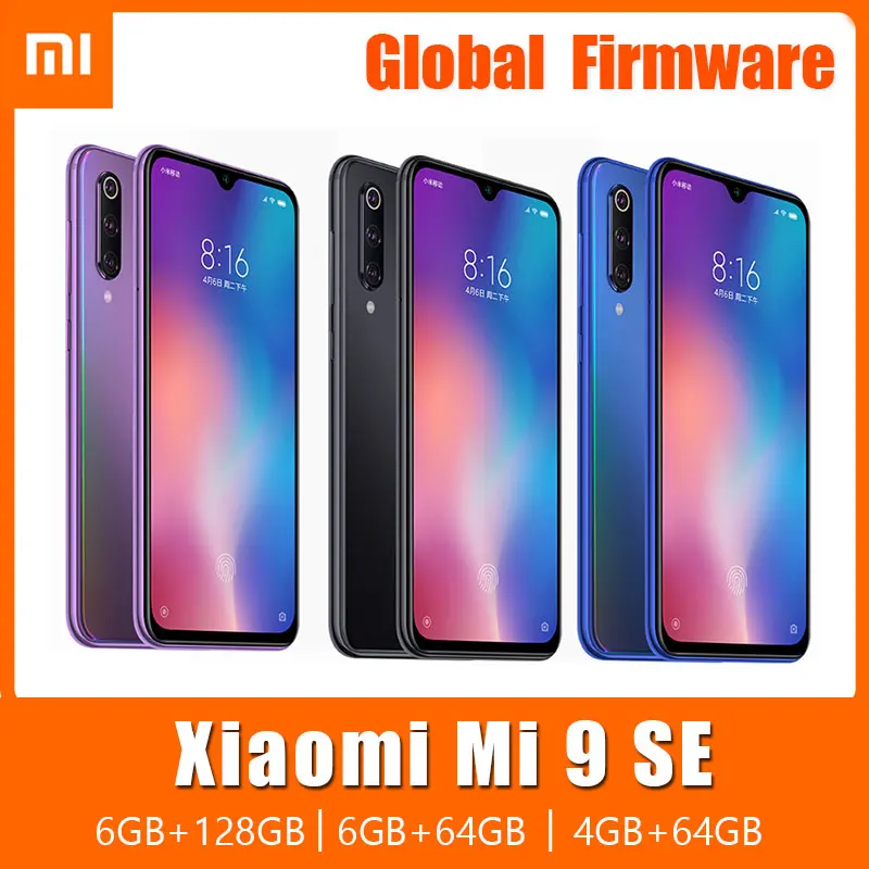 

Xiaomi 9 SE Smartphone Snapdragon 712 Android Cellphone Global Version 48MP Camera 18W QC Original