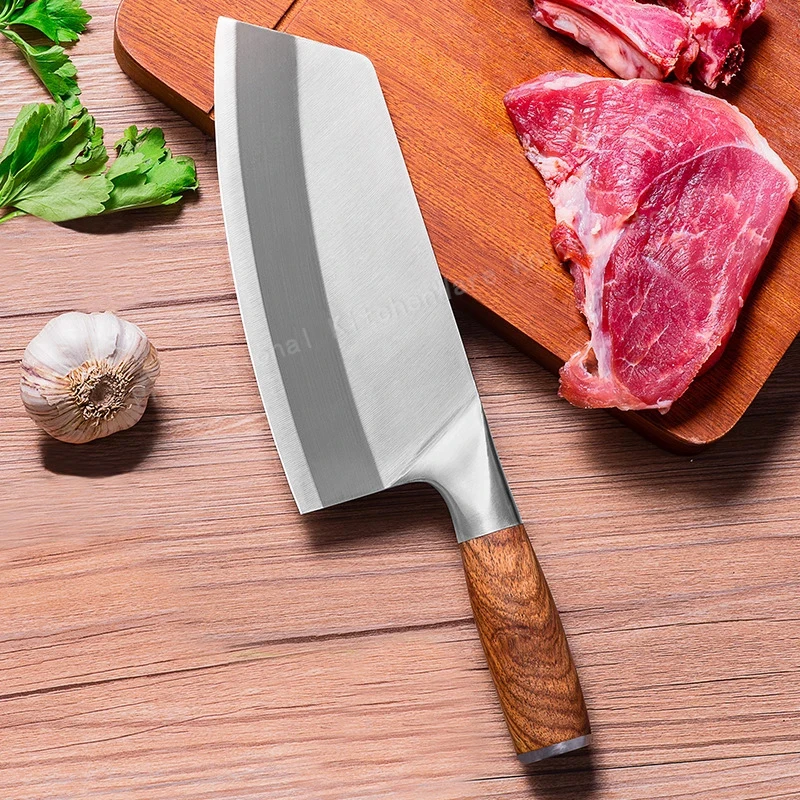 

Stainless steel kitchen knife meat cleaver sharp blade slicing knife chopping knife household cooking knife