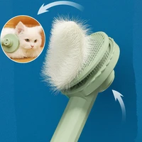 cat comb one button cat hair remover massage cats comb stainless steel dog brush pet grooming brush cleaning tools pet products