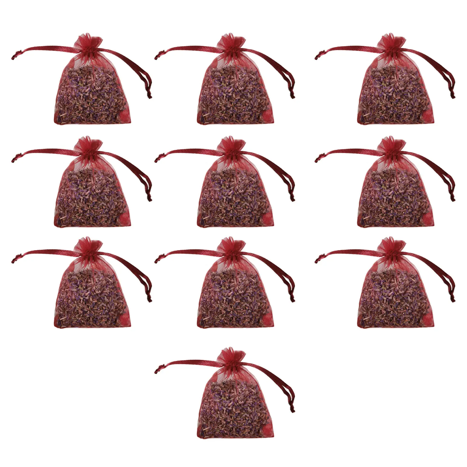 

10 Packs Lavender Closet Sachets Dried French Lavender Buds Bags For Drawers And Closets Fragrance Sachets