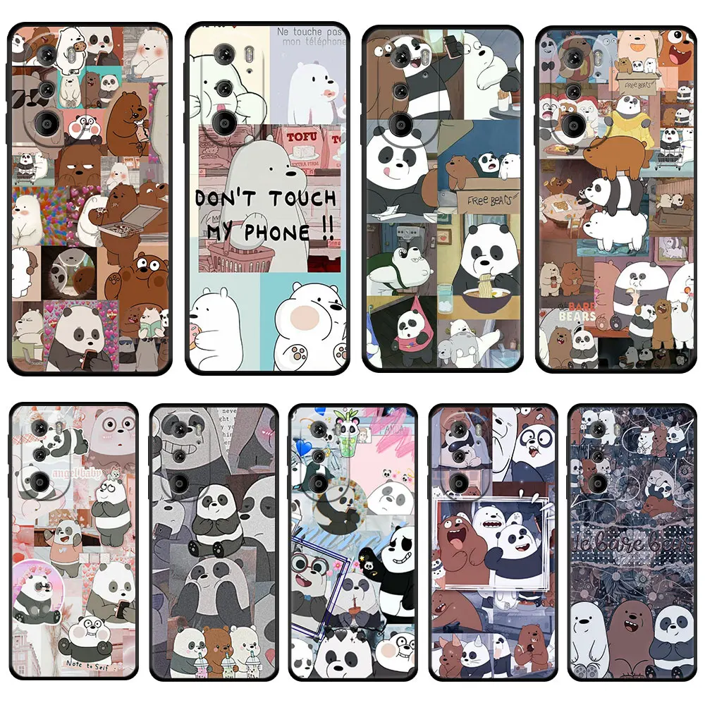 

Phone Case For Motorola G31 E6s G8 Plus Power G30 Edge 20 Pro G60 G22 G9 Play G Stylus 2022 Three bears We Bare Bear