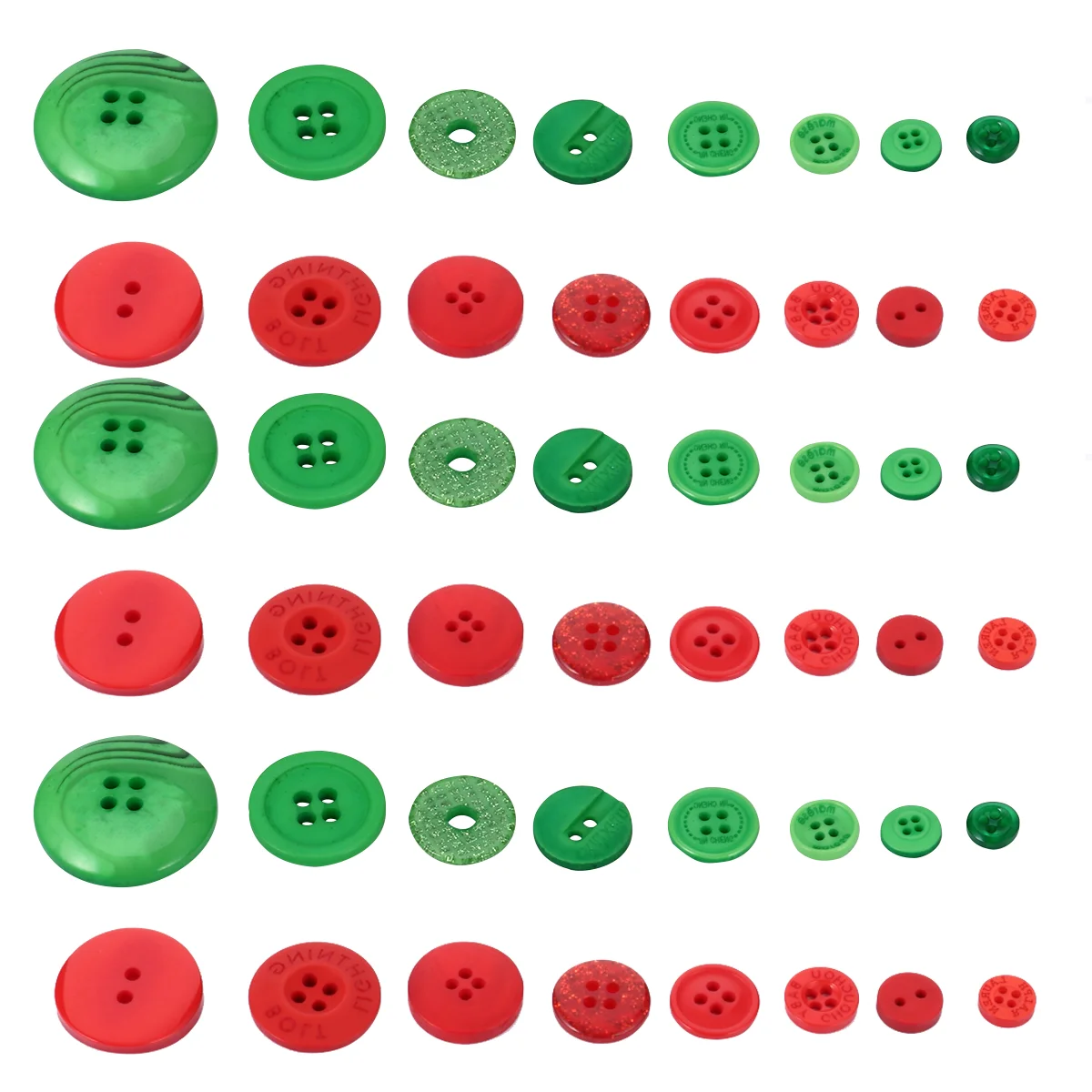 

Buttons Sewing Button Christmas Crafts Diy Resin Round Clothing Assorted Craft Ornament Manual Colorful Holes Decorative