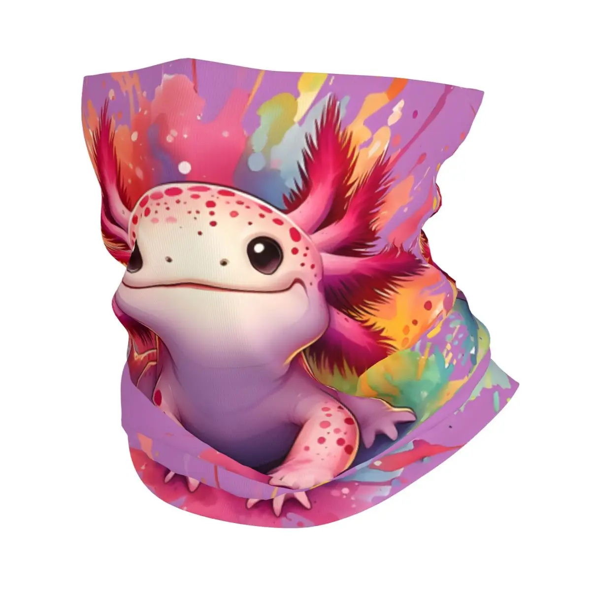 Axolotl искусство Искусственный шарф бандана шея гетры Обложка для лица повязка на