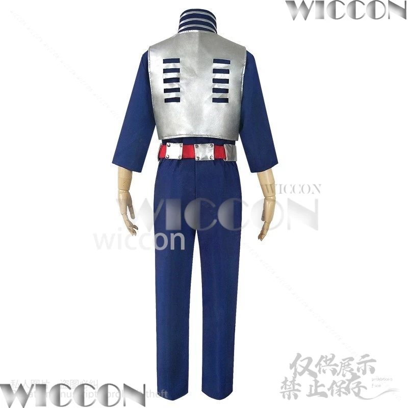 Горячее аниме Todoroki Shoto косплей My Herooo костюм Академии боевая форма топ брюки пояс