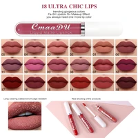 6pcs lip glaze set waterproof matte velvet liquid lipstick non stick cup lip gloss sexy red lip tint women cosmetic makeup