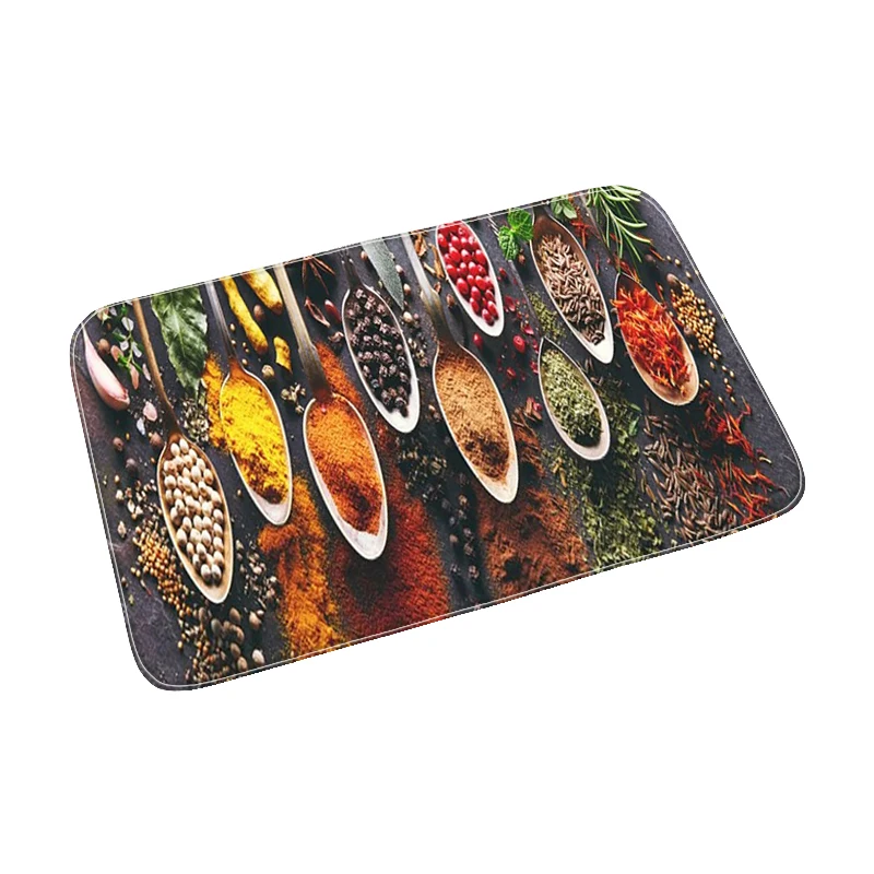 

Входной кухонный коврик, Придверный коврик для гостиной, нескользящий домашний декор для ванной комнаты, дверной коврик для прихожей, флане...