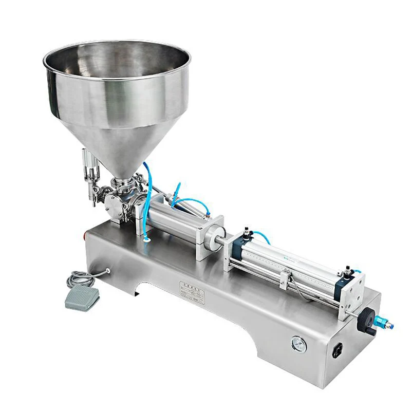 

Pneumatic Paste Filling Machine Automatic Quantitative Single Head Piston Filler For Sale