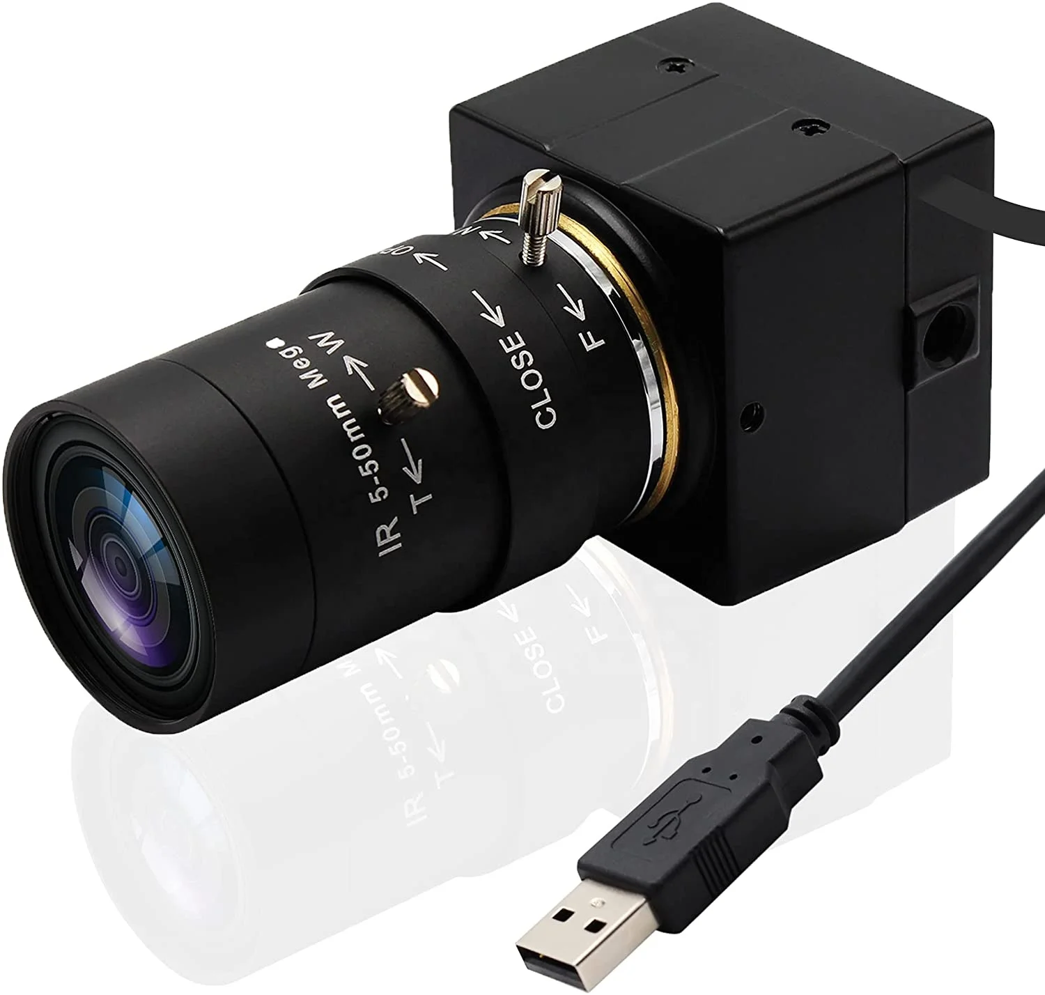 

ELP 4K Ultra HD USB Camera 3840x2160 30fps IMX415 Sensor Webcam with Zoom Lens 5-50mm Manual Focus for Windows/Linux/Android