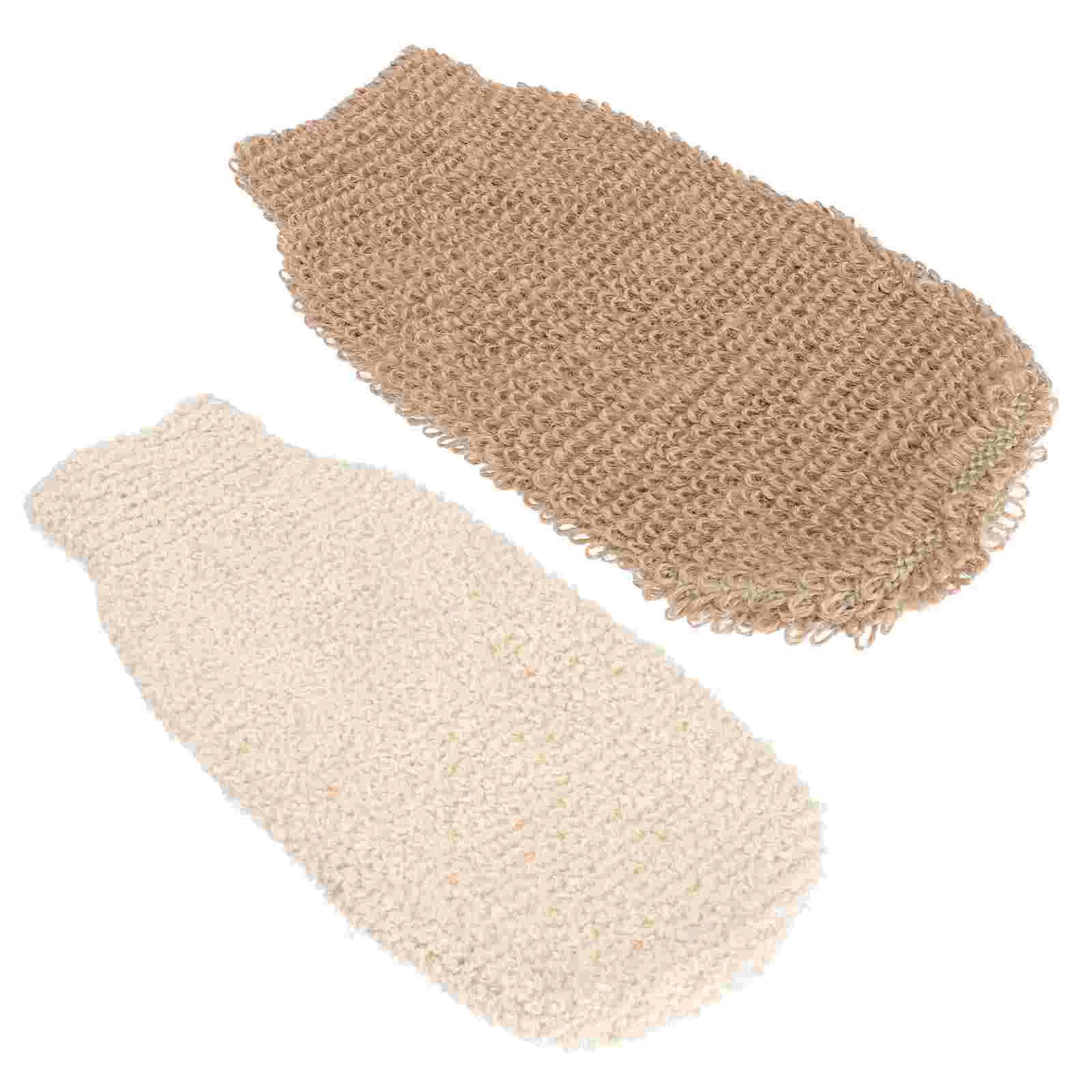

Towels Loofah Bath Shower Gloves Exfoliating Cleaning Scrub Sponge Body Scrubbing Pads Mitts Skin Glove Cloth Scrubber