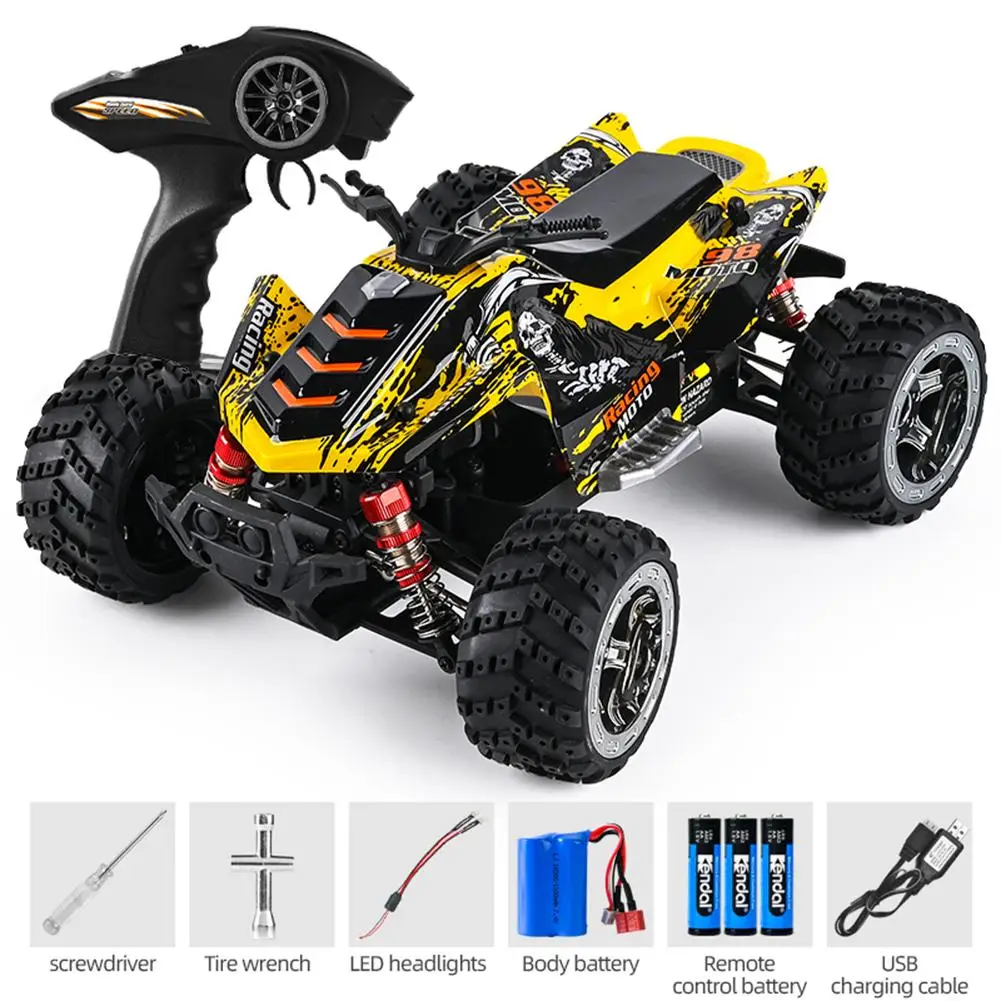 

866-169 45km/h 1:16 2.4g Full-scale High Speed Car Toys 3-wire High-torque Steering Gear 550 Motor Remote Control Car RC Drift