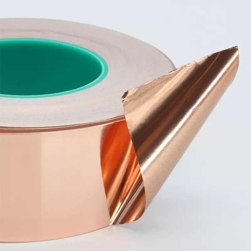 

NEW2023 Copper Foil Tape Double-sided Conductive Anti-radiation Electromagnetic Shielding High Temperature Resistance 0.1mm Thic